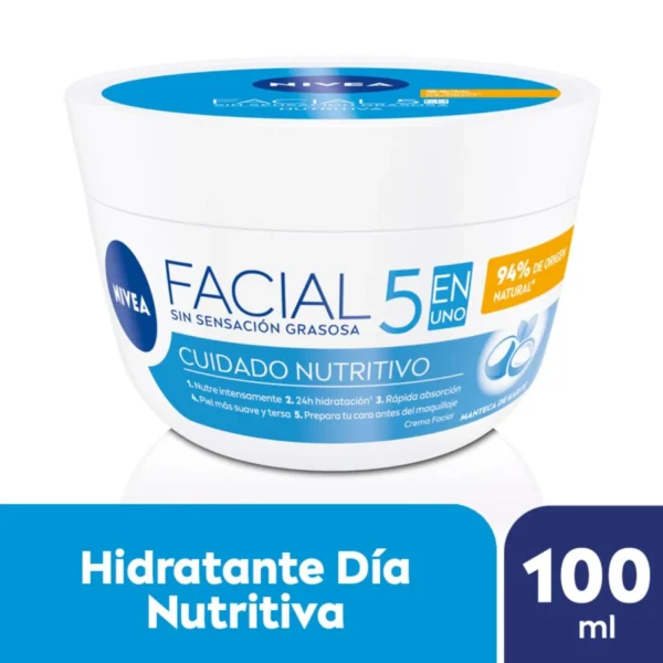 NIVEA CREMA FACIAL CUIDADO NUTRITIVO 100 ML