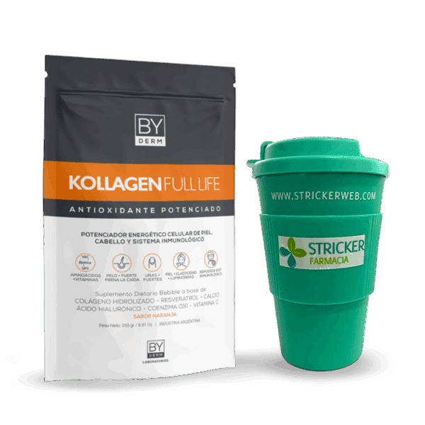 BY DERM KOLLAGEN FULL LIFE 250gr BEBIBLE + VASO DE REGALO