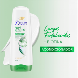 Acondicionador Dove Largo Fort/biotina x400ml