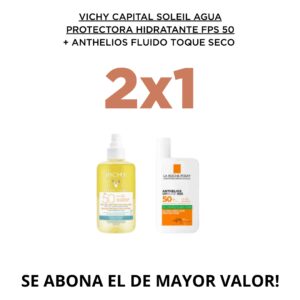 COMBO VICHY AGUA PROTECTORA + ANTHELIOS FLUIDO TOQUE SECO