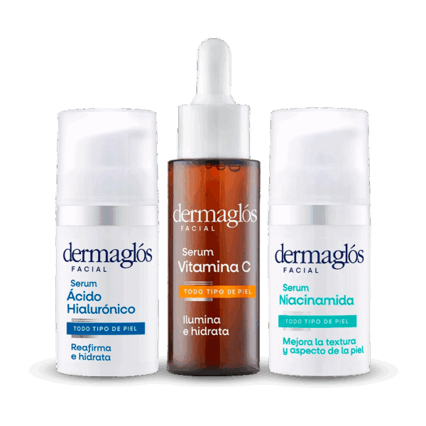 COMBO Dermaglós Tri-Serum Niacinamida + Ácido Hialurónico + Vitamina C
