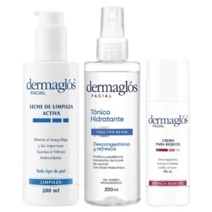 Kit Rutina Facial Dermaglós Piel Enrojecida