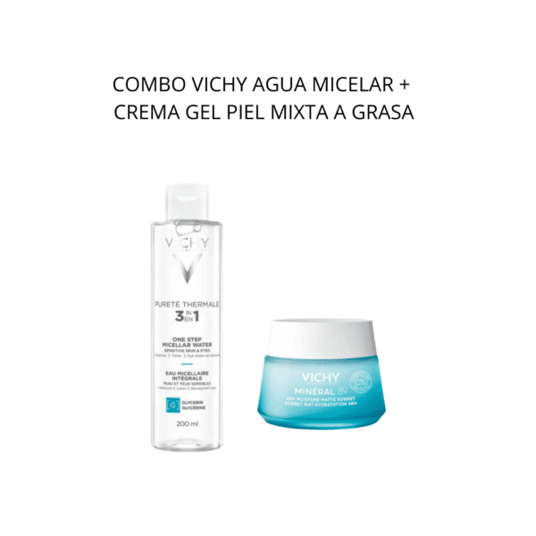 COMBO AGUA MICELAR + CREMA GEL MATIFICANTE