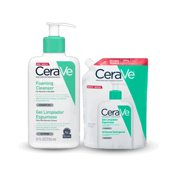 COMBO Cerave Limpiador Espumoso + Refill