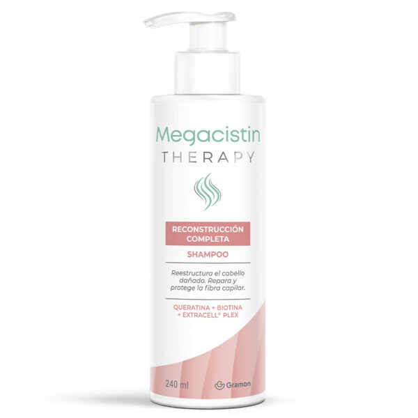 Megacistin Therapy Shampoo Reconstrucción Completa Cabello Quebradizo X 240ml