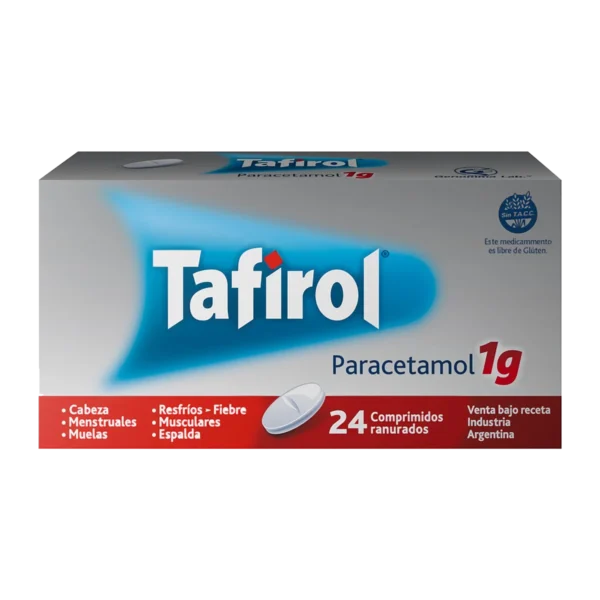 Tafirol 1 g. 24 comprimidos