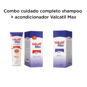 Combo cuidado completo shampoo + acondicionador Valcatil Max