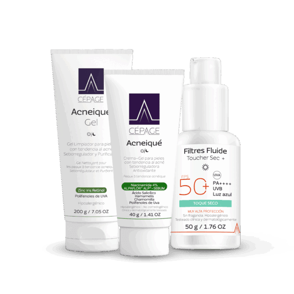COMBO Cépage Línea Acneiqué + Protección Solar