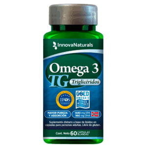 Innovanaturals Omega 3 Tg Aceite De Pescado Suplemento X 60 Cápsulas