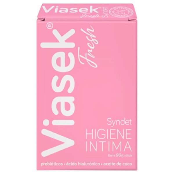 Viasek Fresh Syndet Jabón Sólido íntimo Con Prebióticos X 90 Gramos