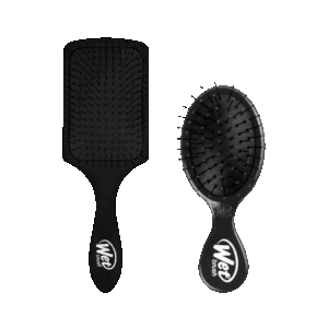 COMBO Wet Brush Paddle Detangler + Mini Detangler negro