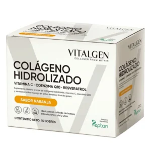 VITALGEN Colageno hidrolizado sabor naranja 12 gr (15 sobres)