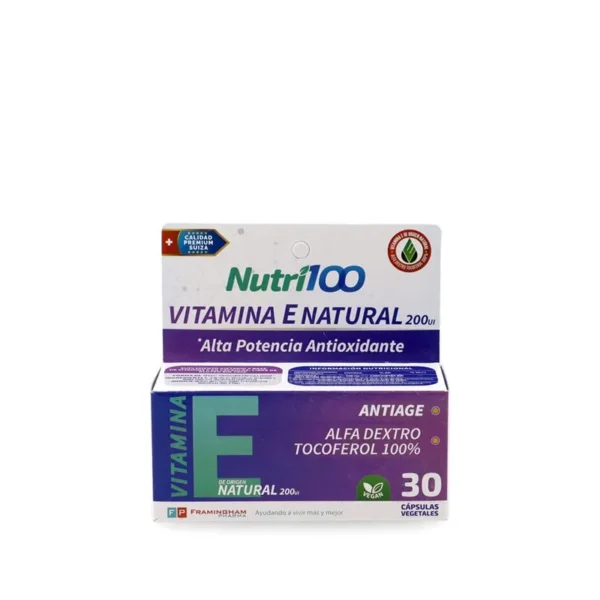 Nutri100 Vitamina E Natural Capsulas X 30
