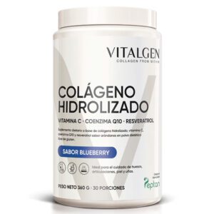 VITALGEN COLÁGENO HIDROLIZADO 360 GR - SABOR BLUEBERRY