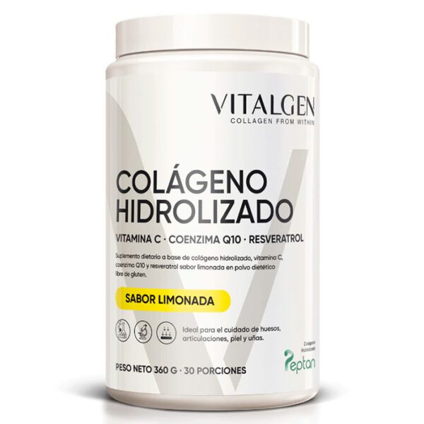 VITALGEN COLÁGENO HIDROLIZADO 360 GR - SABOR LIMONADA