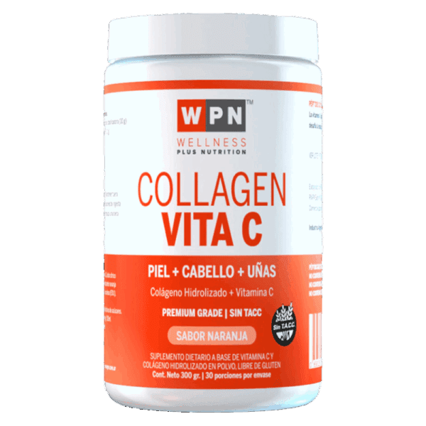 Wpn Collagen Vita C En Polvo Sabor Naranja x300gr