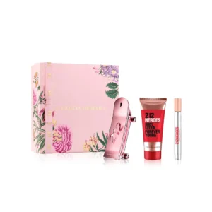 SET CH 212 Heroes for Her Fragancia 80ml + Body Lotion 100ml + Mini 10ml