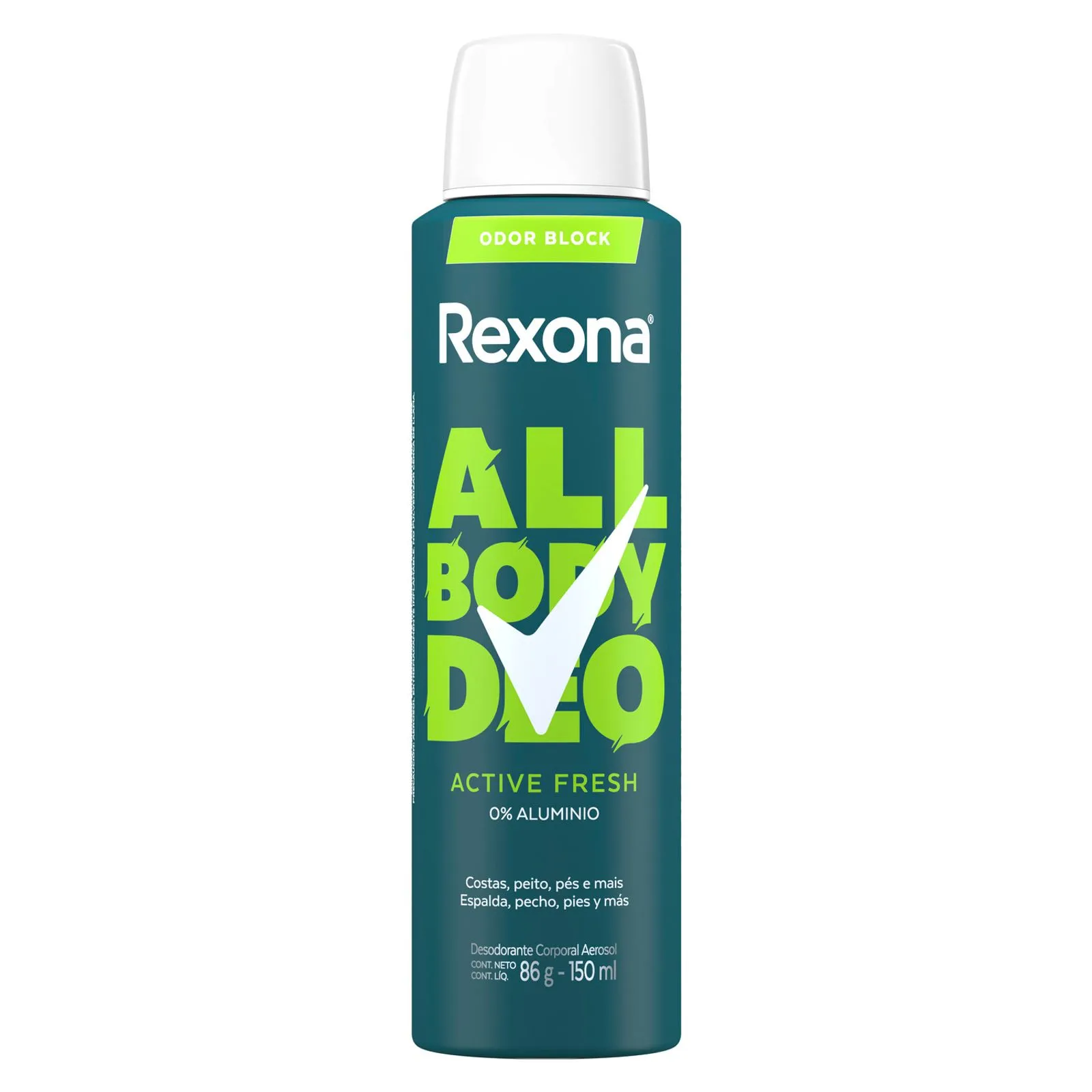 REXONA Desodorante en aerosol All Body Deo Active Fresh