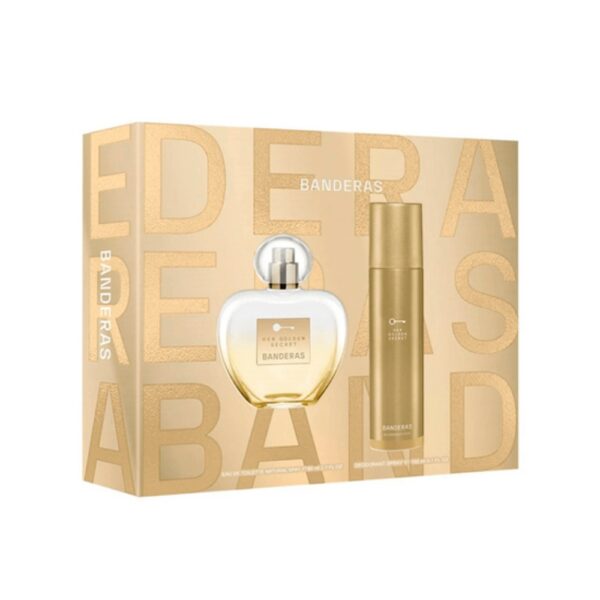 ANTONIO BANDERAS COFRE HER GOLDEN SECRET FEM 80 ML + DEO