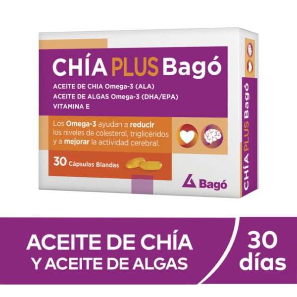 BAGO Chía Plus 30 cápsulas blandas