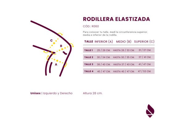 DEMA RODILLERA ROTULA ABIERTA ELASTICA - Imagen 2