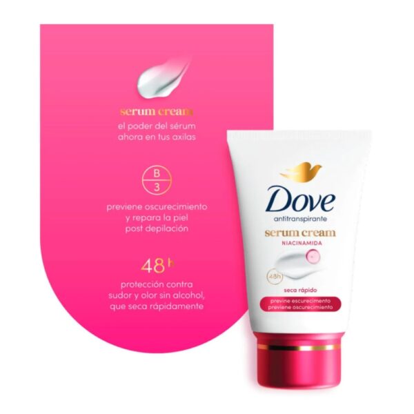 DOVE Desodorante Sérum Cream Previene Oscurecimiento 50 gr - Imagen 2