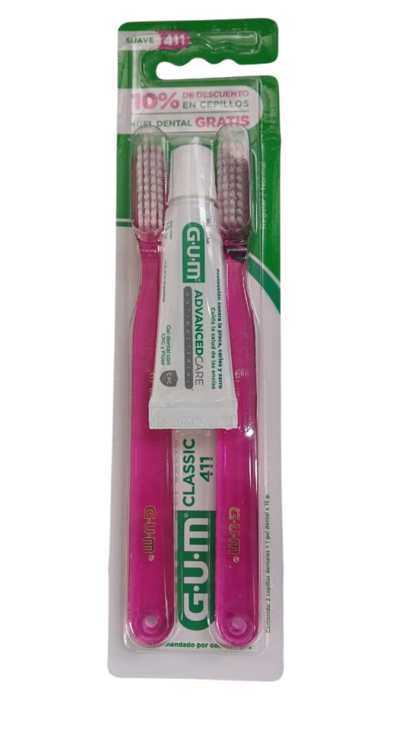 GUM KIT 2 CEPILLOS + GEL DENTAL