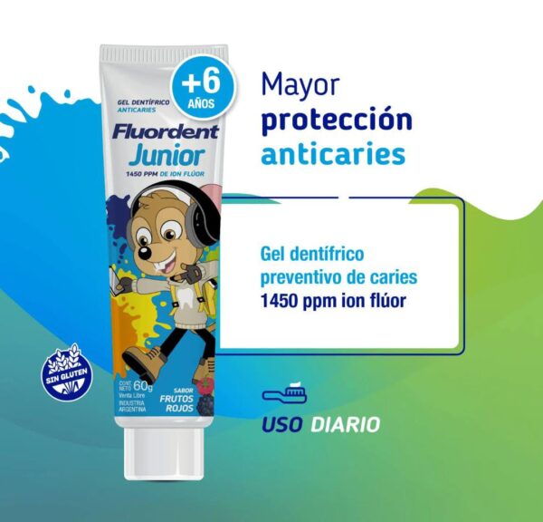 Fluordent Junior Gel Dental X 60 G - Imagen 2