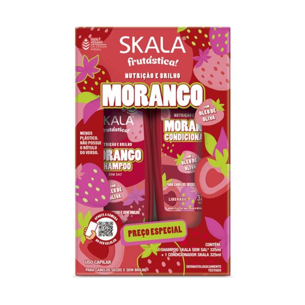 Skala Kit Frutastica Morango (Shampoo + Enjuague) 325 ml
