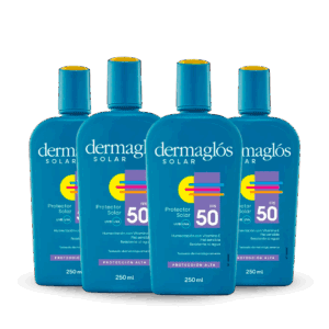 COMBO Dermaglós Protector Solar FPS50 250ml x4 Unidades
